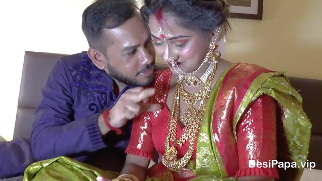 blowjob Newly Married Indian Girl Sudipa Hardcore Honeymoon First night sex and creampie - Hindi Audio amateur close-up